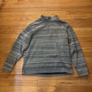 Walter Hagen Blue Striped Quarter Zip